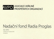 NF Radia Proglas členem Asociace veřejně prospěšných organizací