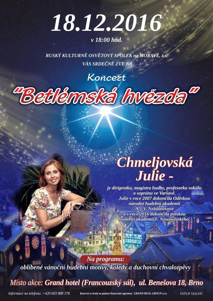 brno koncert Betlémská hvězda