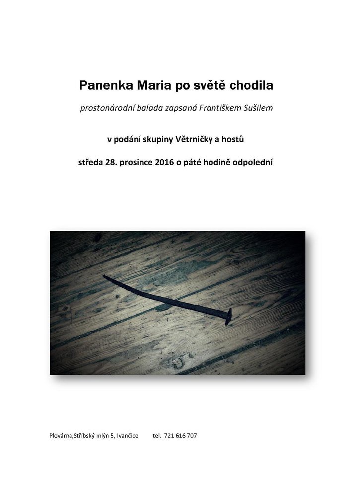 Ivancice panemka maria