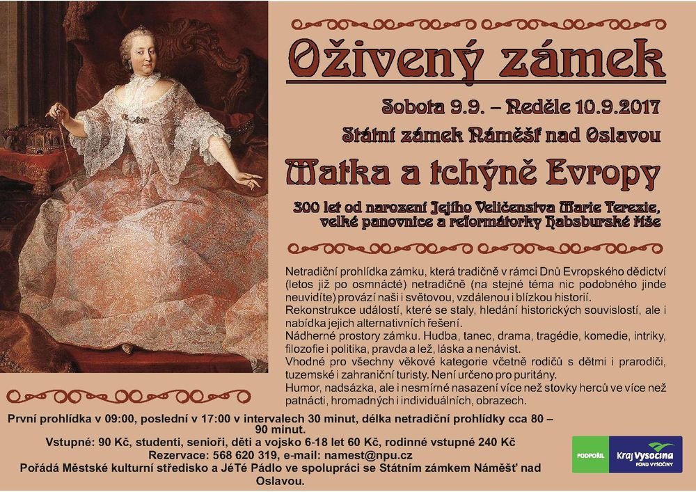 namest Oživený zámek plakát